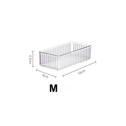Clear Drawer Organizer Stackable 4 Size Clear Makeup Drawer Organizer
