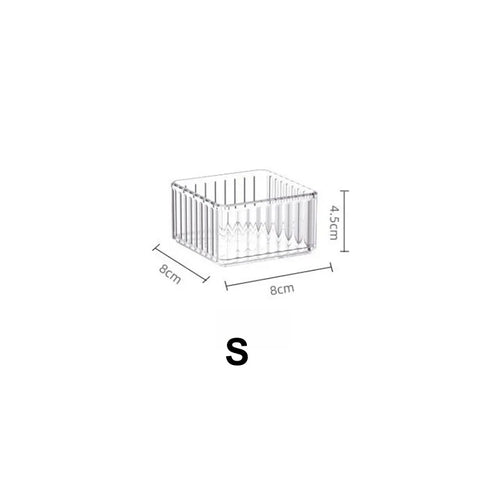 Clear Drawer Organizer Stackable 4 Size Clear Makeup Drawer Organizer