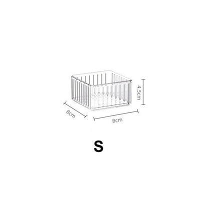 Clear Drawer Organizer Stackable 4 Size Clear Makeup Drawer Organizer
