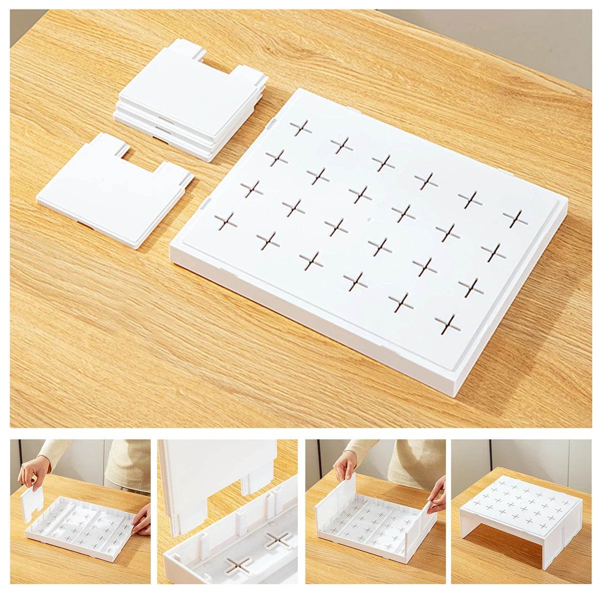 WORTHBUY Cabinet Cup Storage Rack Stackable Glass Cup Drying Rack