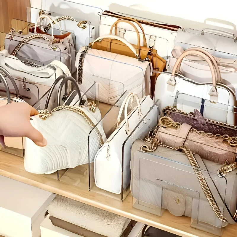 Practical Closet Bag Storage System, Multi-Functional Partition