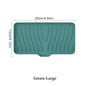 1-Pack Silicone Drain Soap Box Kitchen Bathroom Anti-slip Sink Tray