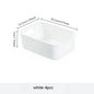 4pcs Stackable Plastic Storage Bins-Durable Rectangular Organizers for