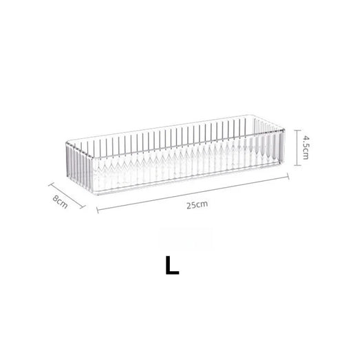 Clear Drawer Organizer Stackable 4 Size Clear Makeup Drawer Organizer