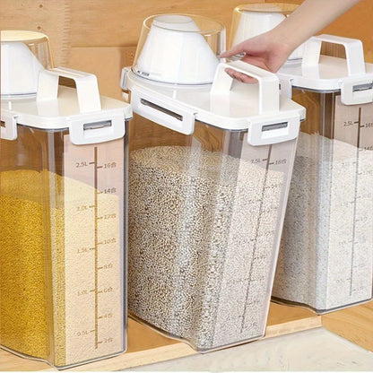 4pcs/set Airtight Food Storage Container with Lid  Ideal for Grain,