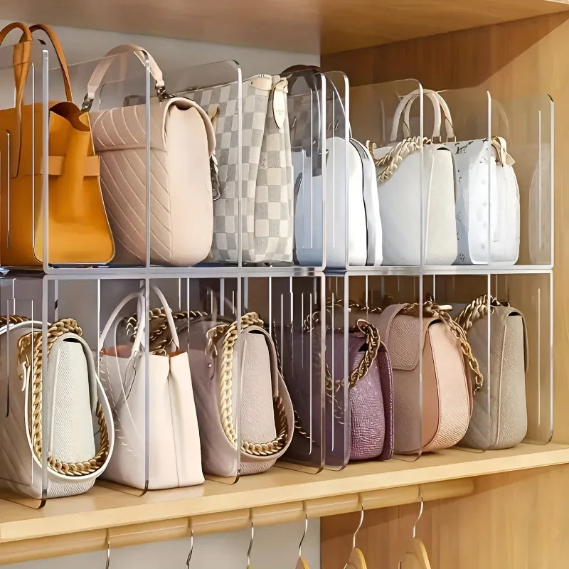 Practical Closet Bag Storage System, Multi-Functional Partition