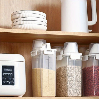 4pcs/set Airtight Food Storage Container with Lid  Ideal for Grain,
