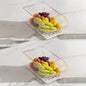 Clear Fridge Organizer, Refrigerator Organizer Bins with Handle,