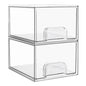 2-Piece/4-Piece/6-Piece/8-Piece Set of Transparent Stackable Storage