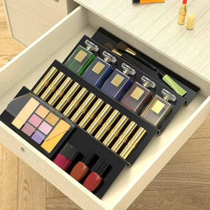 4-Tier Drawer Spice Organizer Expandable Acrylic Spice Rack Tray