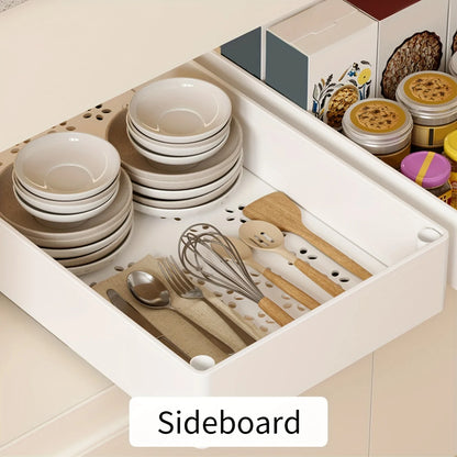 Cabinet Pull Out Organizer Slide Out Storage Rack with Slide Rail for