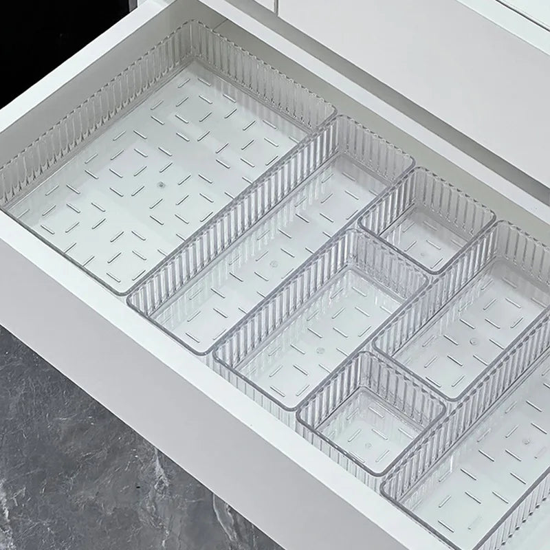 Clear Drawer Organizer Stackable 4 Size Clear Makeup Drawer Organizer