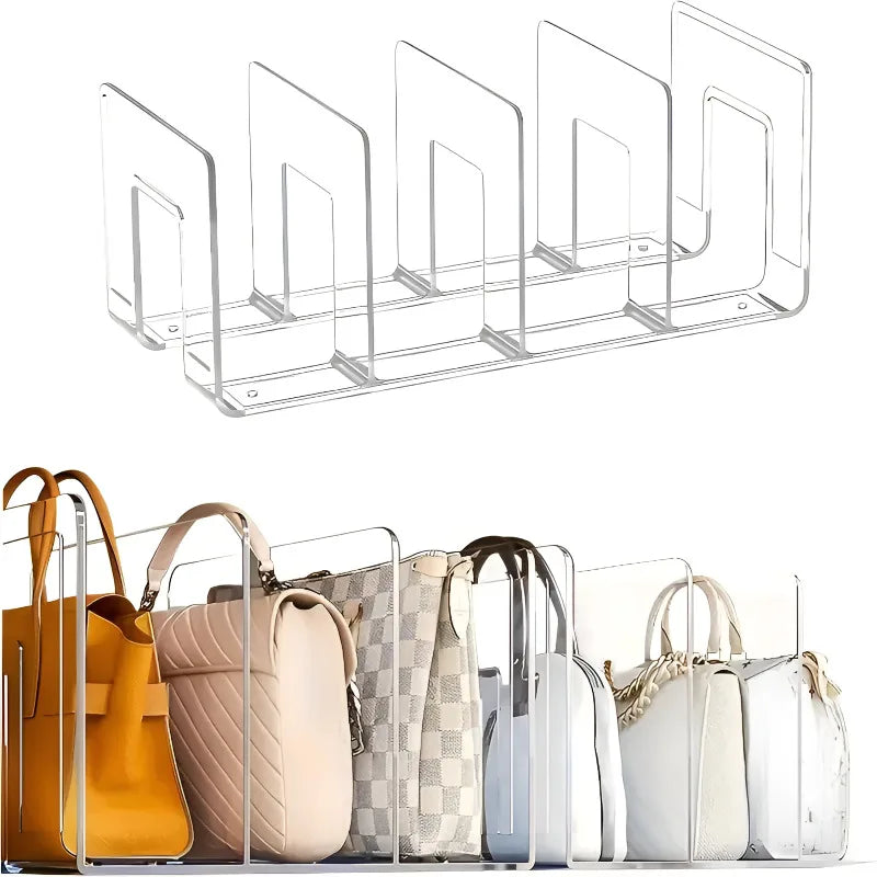 Practical Closet Bag Storage System, Multi-Functional Partition