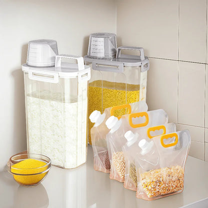 4pcs/set Airtight Food Storage Container with Lid  Ideal for Grain,