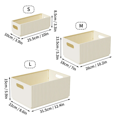 WORTHBUY Cabinet Folding Storage Box With Handle Multi-functional