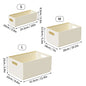 WORTHBUY Cabinet Folding Storage Box With Handle Multi-functional