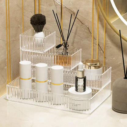 Clear Drawer Organizer Stackable 4 Size Clear Makeup Drawer Organizer