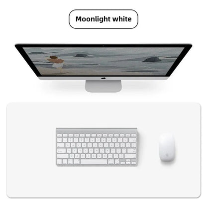 1 Pcs Large Size 600*300mm Office Desk Protector Mat PU Leather Waterproof Mouse Pad Desktop Keyboard Desk Pad Gaming Mousepad