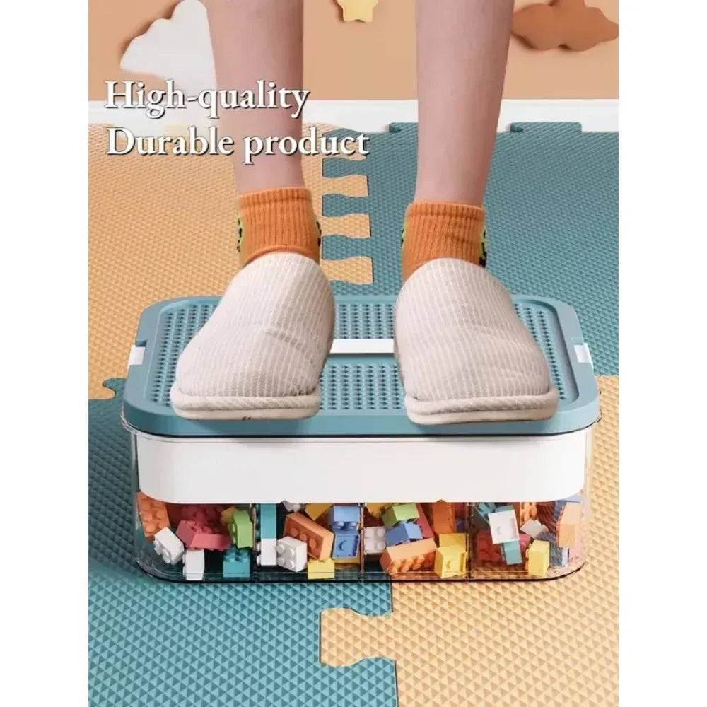 2026 Plastic Storage Box Classified Stackable Transparent Moistureproof Dustproof Building Block Organizer Container