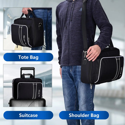 For PS5 Protective Case Bag For PS5 Travel Case  for PS5 Disc/Digital Edition Console, Controllers, Game Cards, Headset