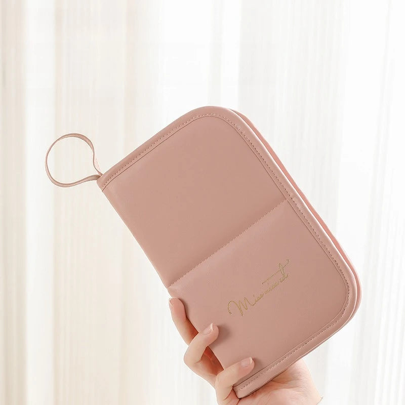 Multifunctional Makeup Brush Storage Bag Waterproof Artist Cosmetic Case Handbag Portable Travel Cosmetic Organizer Beauty Tools