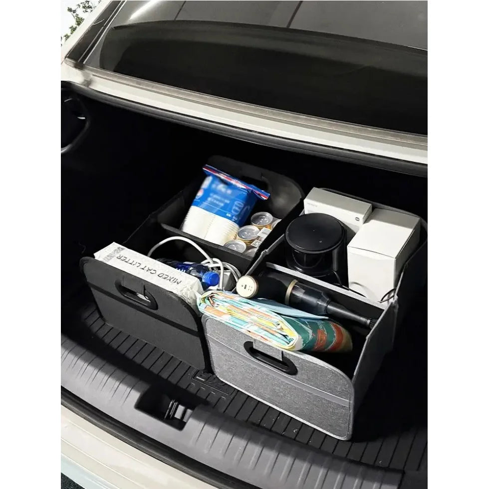 Trunk Organizer for suv, Foldable portable car storage box for camping outdoor storeroom,space saving multi functional